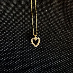 14 KT Gold Heart Necklace